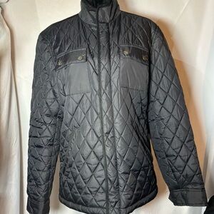 Tasso Elba Black Lightweight Shirt Jacket Size M